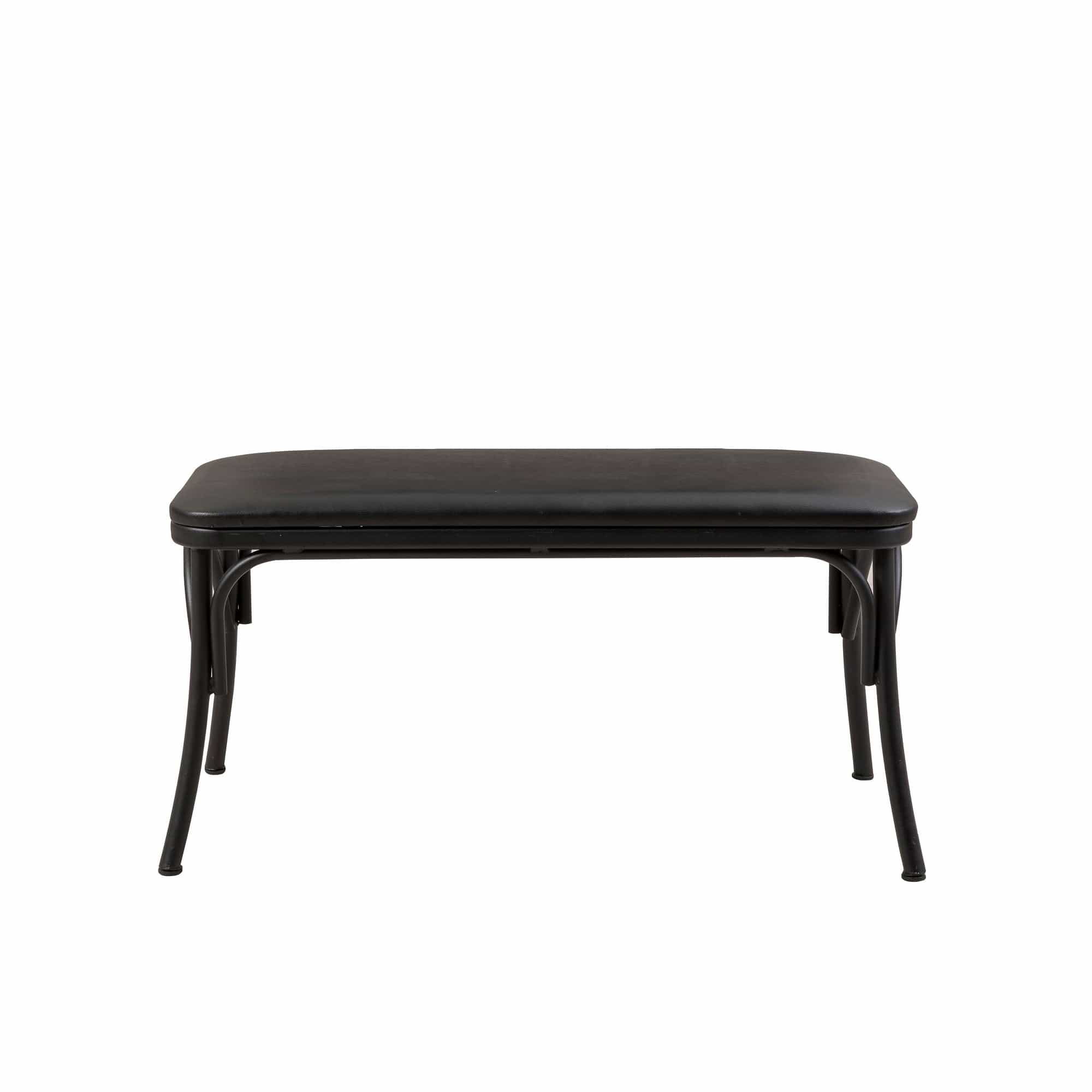 Panca in ecopelle Oliver Nero