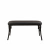 Panca in ecopelle Oliver Nero