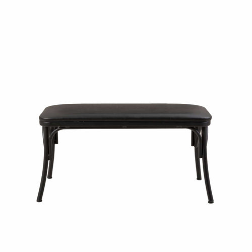 Panca in ecopelle Oliver Nero