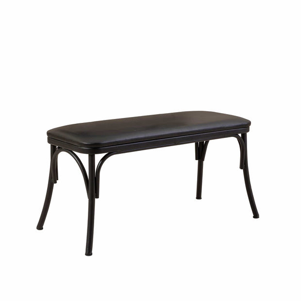 Panca in ecopelle Oliver Nero (1)
