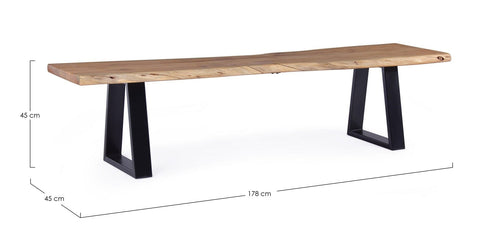 Bizzotto Panca in legno Artur Naturale