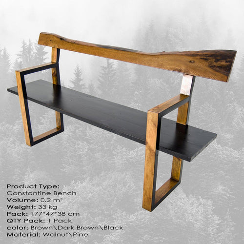 Panca in legno Constantine Marrone