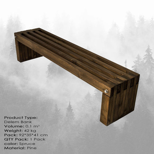 Panca in legno Delem Piccola Noce