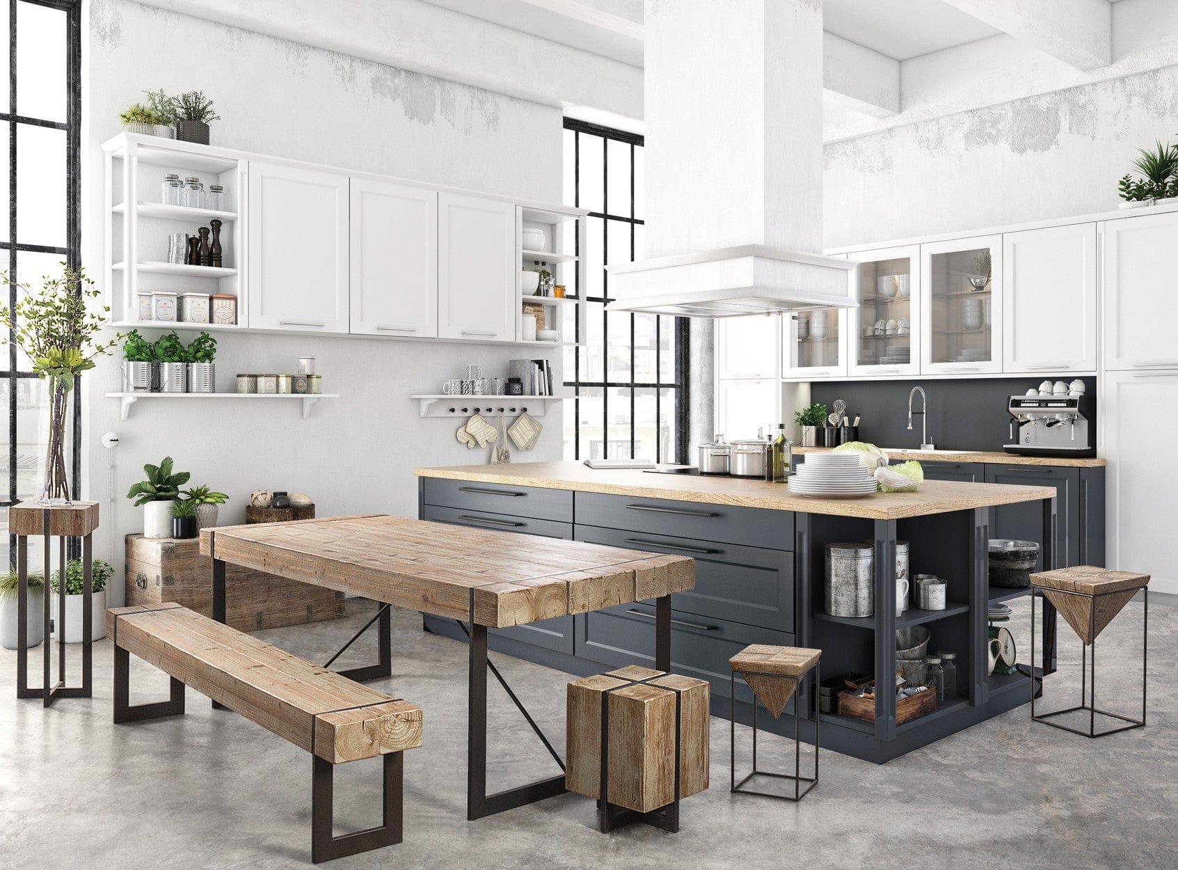 Bizzotto Panca in legno Garrett Naturale