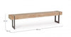 Bizzotto Panca in legno Garrett Naturale