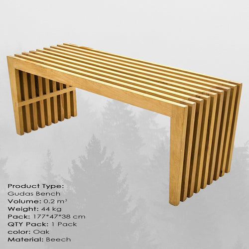 Panca in legno Gudas Quercia