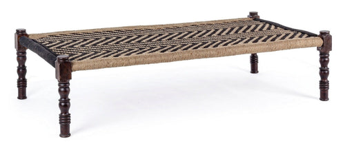 Bizzotto Panca in legno Tamil Nero