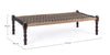 Bizzotto Panca in legno Tamil Nero