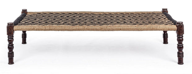 Bizzotto Panca in legno Tamil Nero
