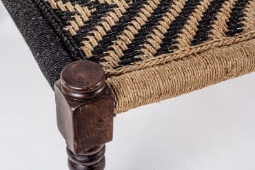 Bizzotto Panca in legno Tamil Nero