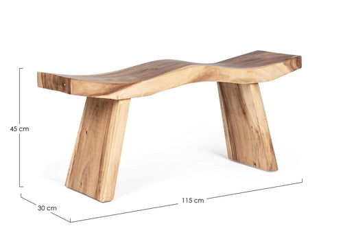 Bizzotto Panca in legno Welle Naturale