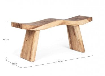 Bizzotto Panca in legno Welle Naturale