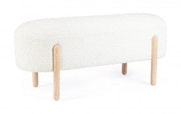 Bizzotto Panca in tessuto Dayla Bianco