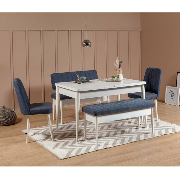 Panca in tessuto Vina 1048 Blu (1)