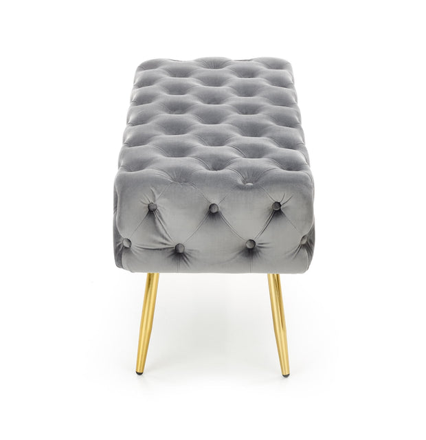 Halmar Panca in velluto Athena Grigio