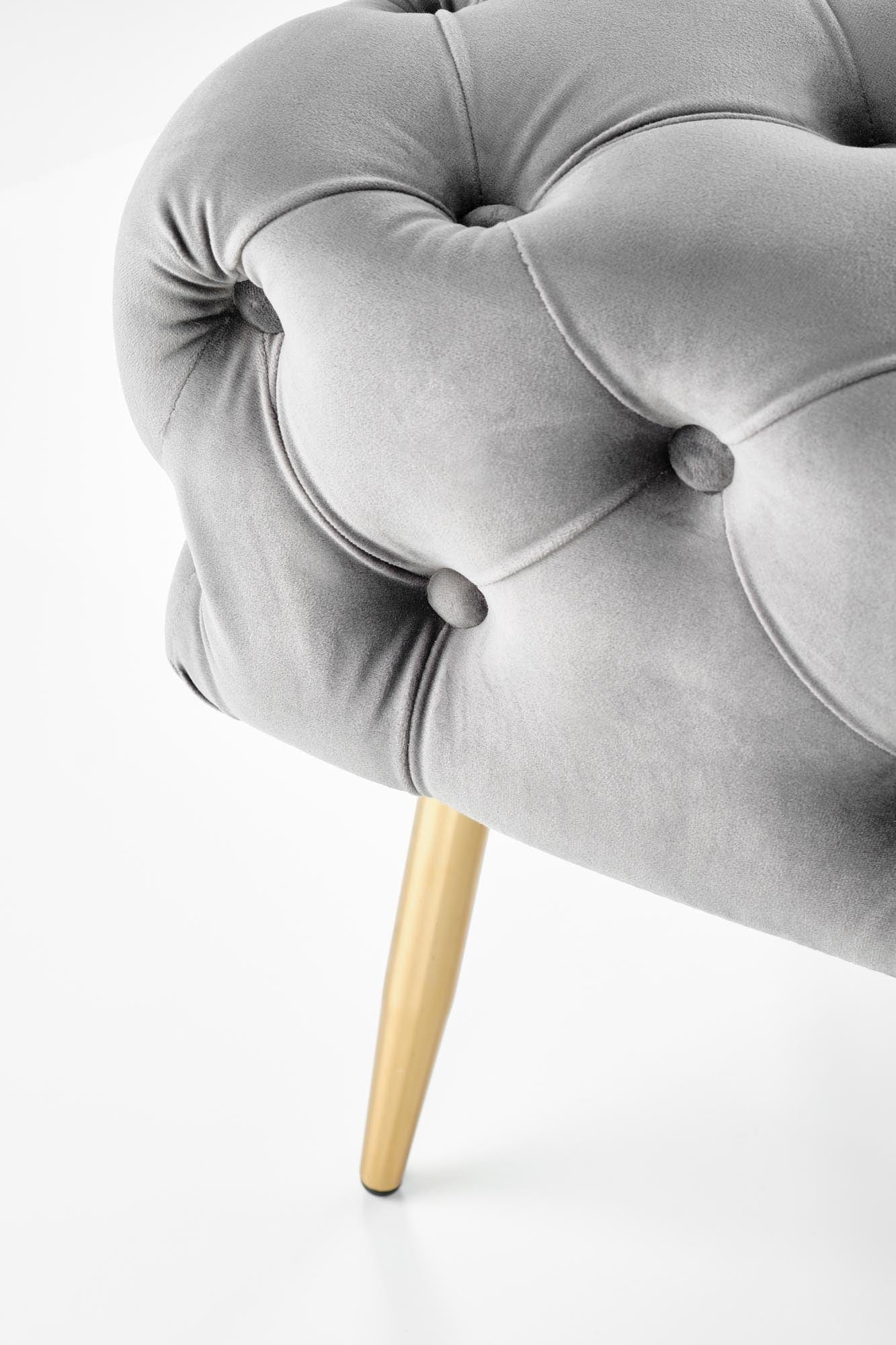 Halmar Panca in velluto Athena Grigio