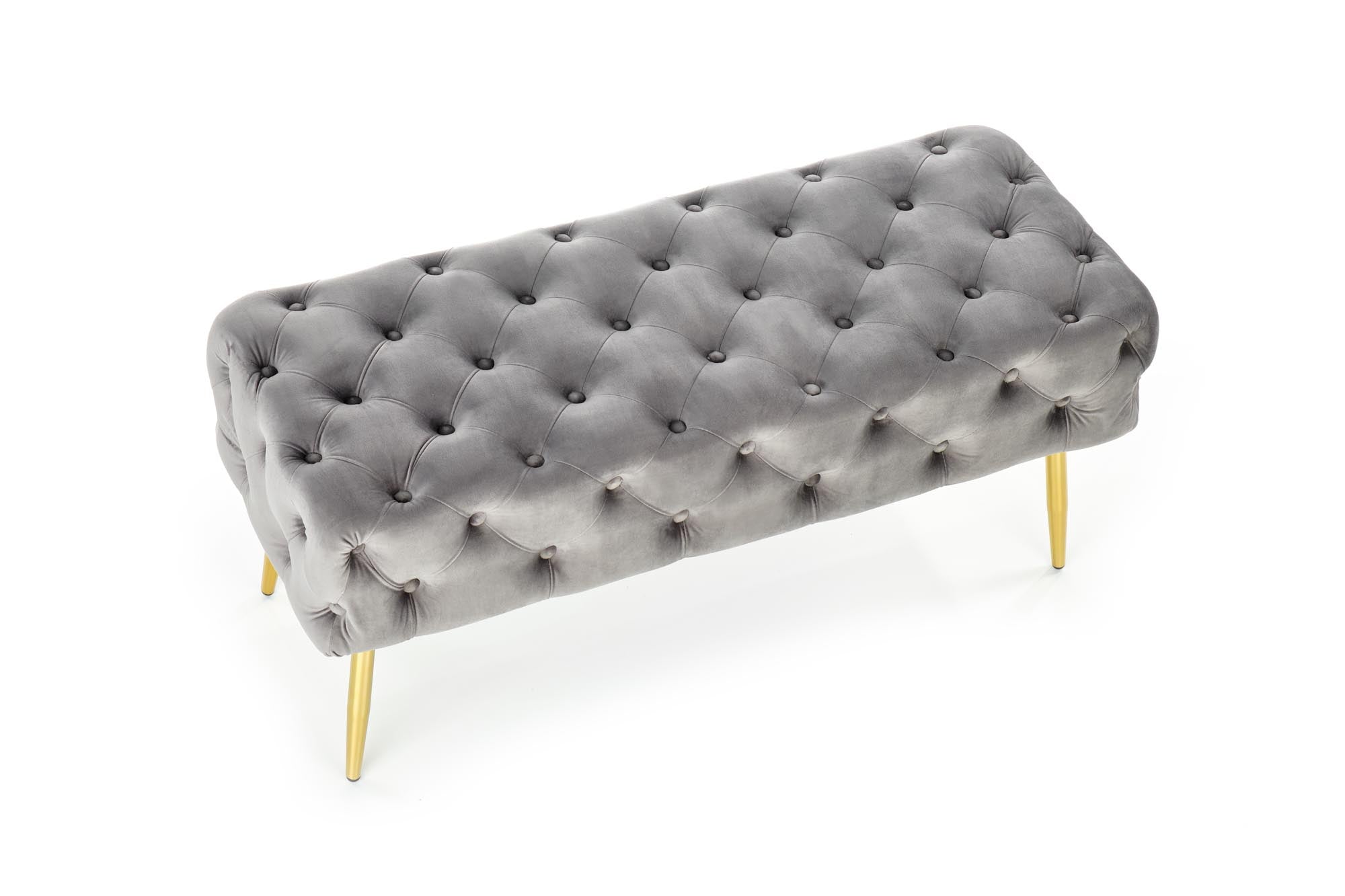 Halmar Panca in velluto Athena Grigio