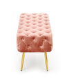 Halmar Panca in velluto Athena Rosa