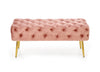 Halmar Panca in velluto Athena Rosa
