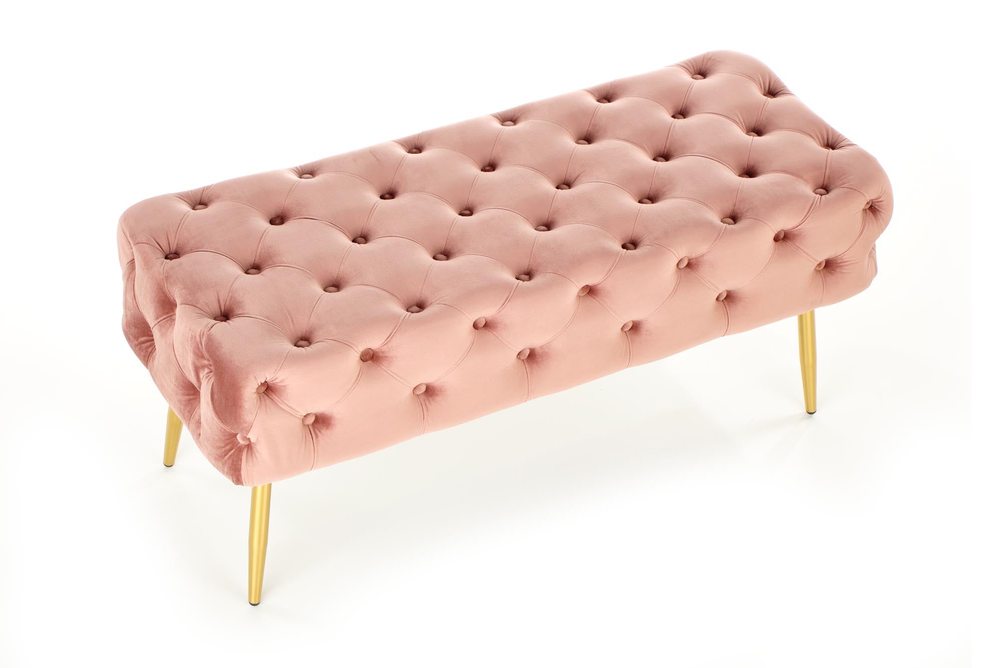 Halmar Panca in velluto Athena Rosa