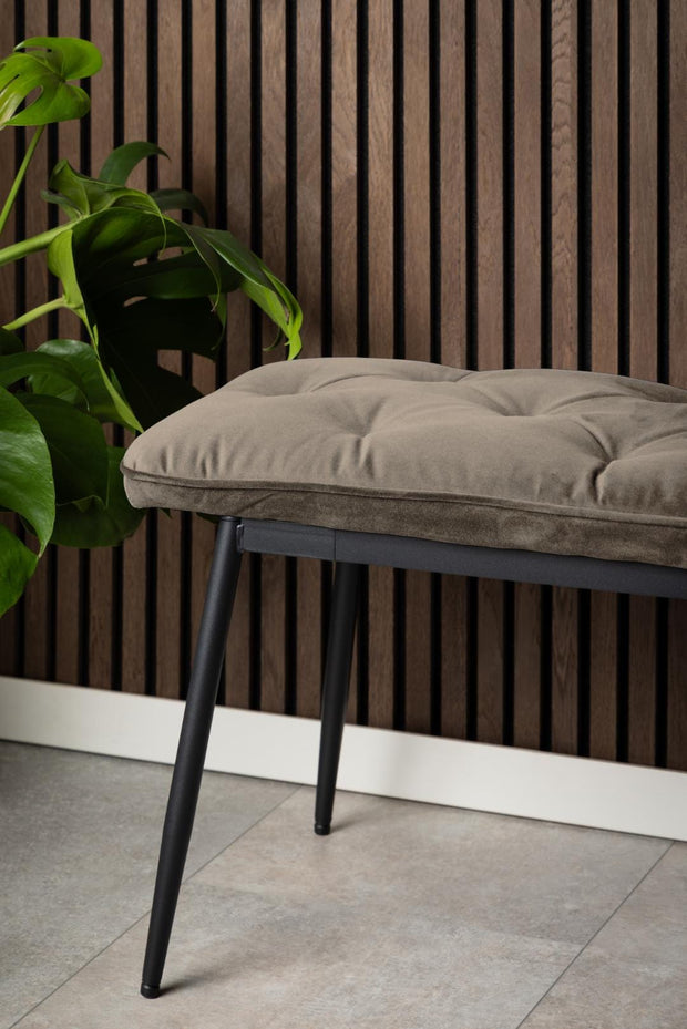 Actona Panca in velluto Brooke Beige