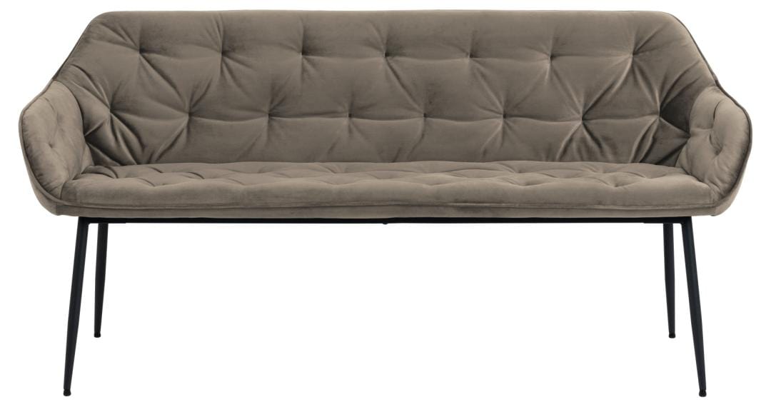 Actona Panca in velluto Brooke Beige