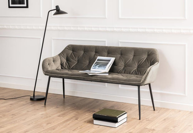 Actona Panca in velluto Brooke Beige