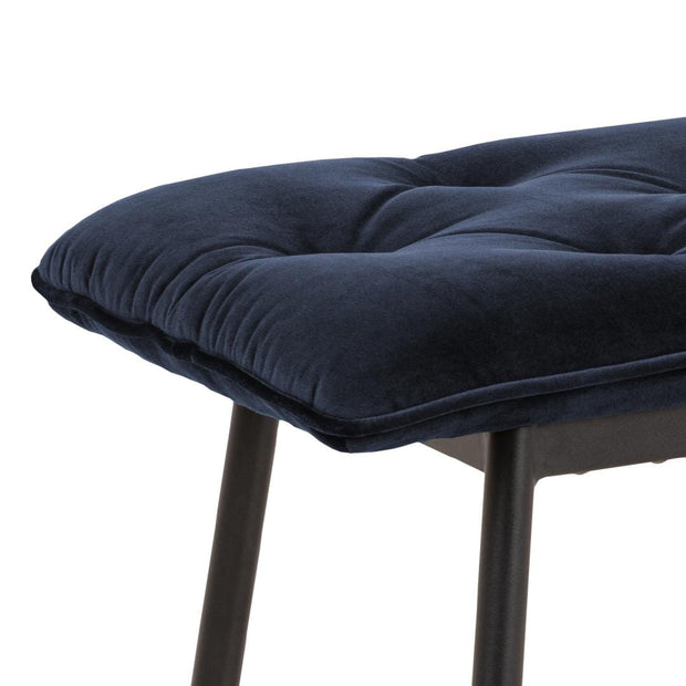 Actona Panca in velluto Brooke Blu