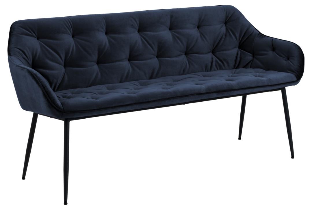 Actona Panca in velluto Brooke Blu