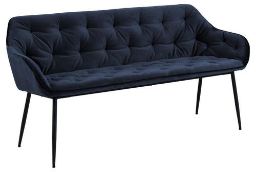 Actona Panca in velluto Brooke Blu