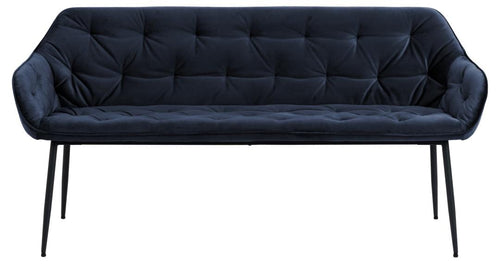 Actona Panca in velluto Brooke Blu