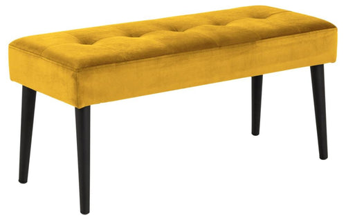 Actona Panca in velluto Glory Giallo