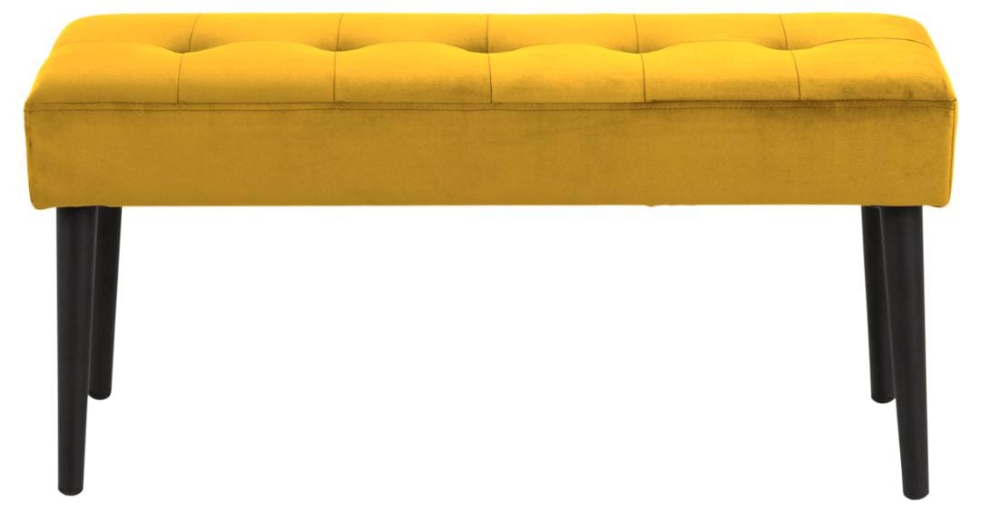 Actona Panca in velluto Glory Giallo