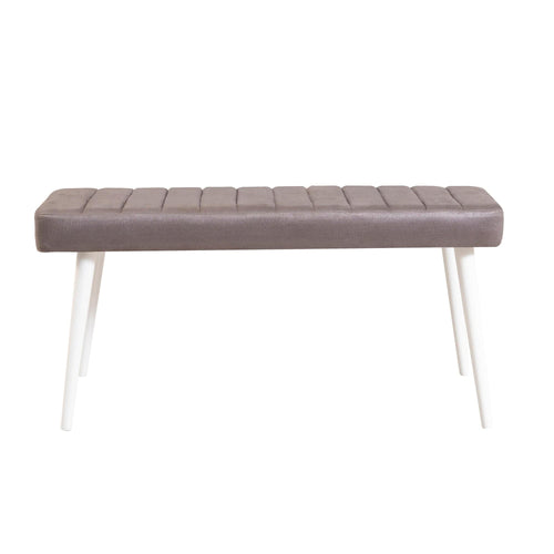 Panca in velluto Stormi Grigio (1)