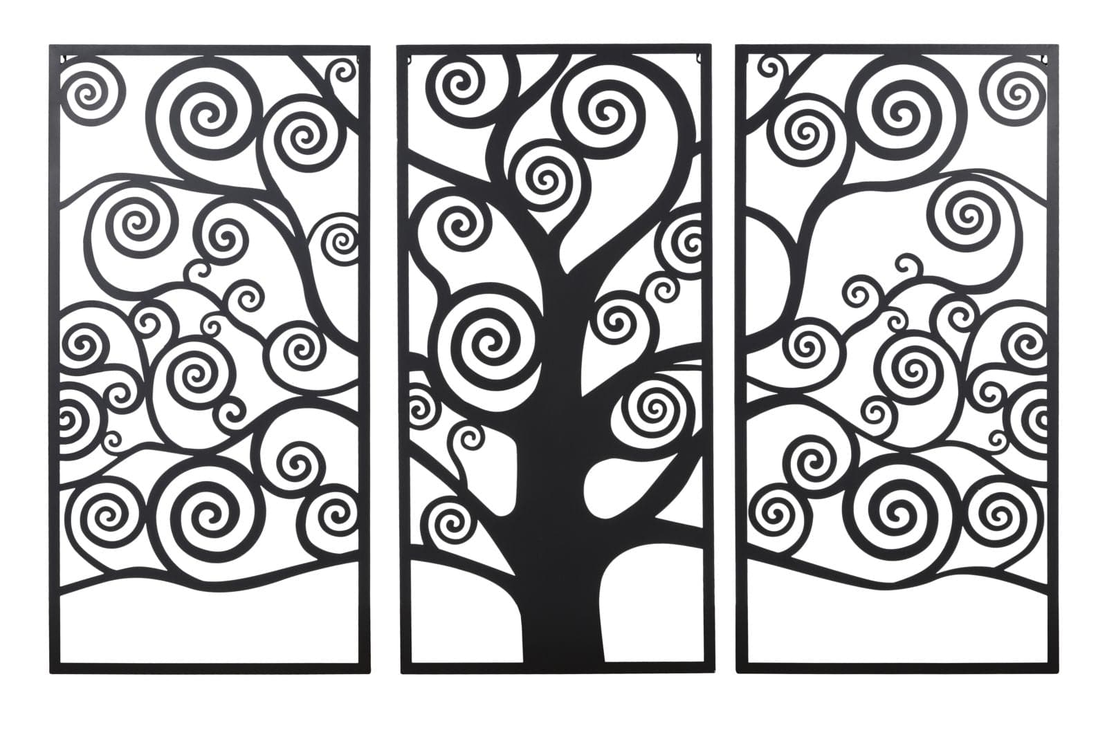 Pannello Albero Della Vita Black Set 3Pz cm 165x2x110 (55x2x110Singolo)