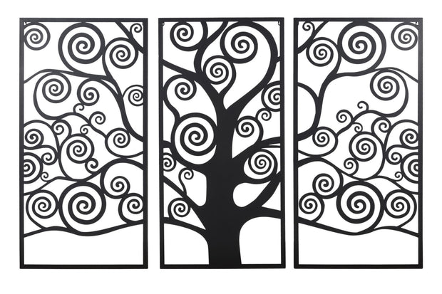 Pannello Albero Della Vita Black Set 3Pz cm 165x2x110 (55x2x110Singolo)