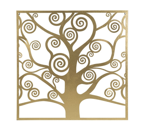 Pannello Albero Della Vita Gold cm 90x2,2x90