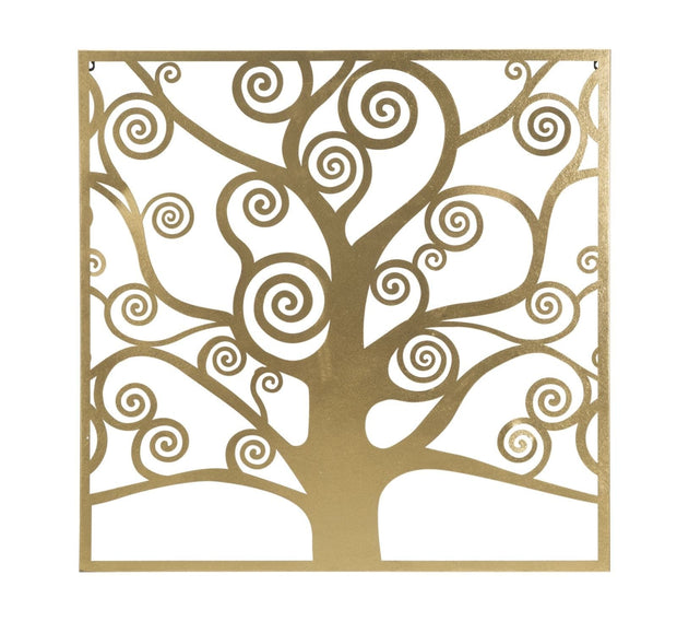 Pannello Albero Della Vita Gold cm 90x2,2x90