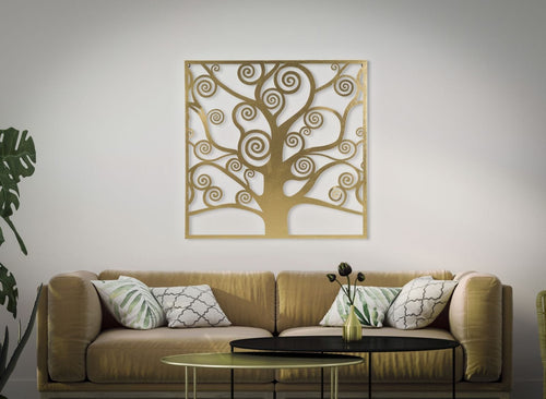 Pannello Albero Della Vita Gold cm 90x2,2x90 (1)