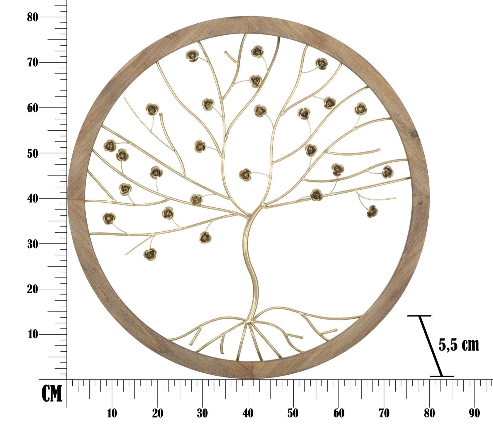 Pannello Albero Glam cm Ø 80x5,5 (8)