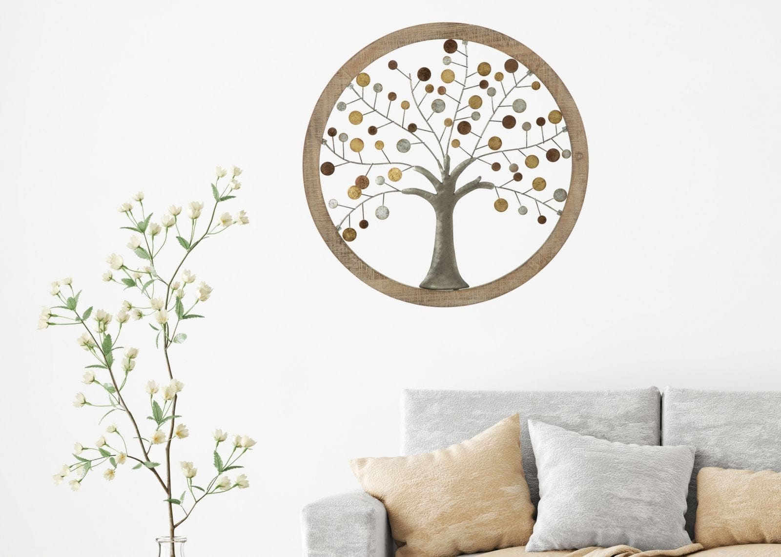 Pannello Da Muro Albero Della Vita Mirror cm Ø 59x1,80