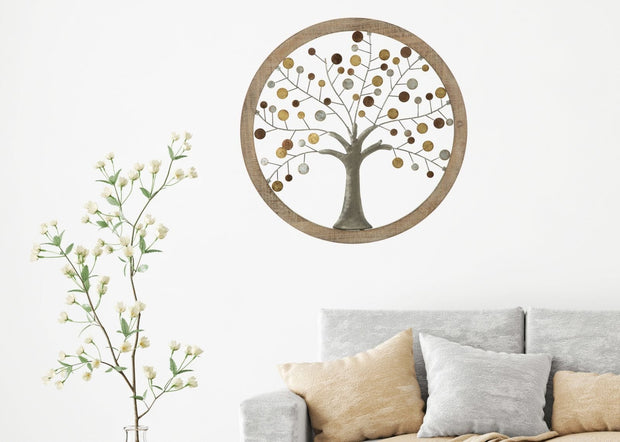Pannello Da Muro Albero Della Vita Mirror cm Ø 59x1,80