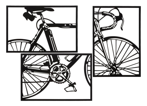 Pannello Da Muro Bike Set 3Pz cm 40x1,3x60 (Singolo Pz)
