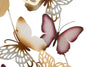 Pannello Da Muro Butterflies Oro/Bordeaux C cm 59,5x4x111,5 (1)