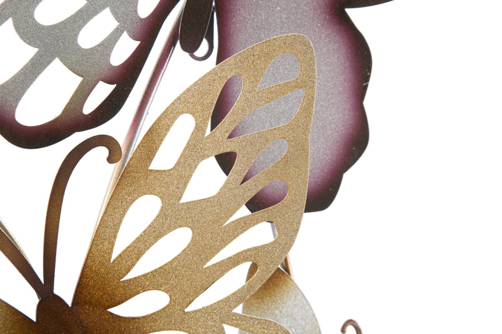 Pannello Da Muro Butterflies Oro/Bordeaux C cm 59,5x4x111,5 (2)