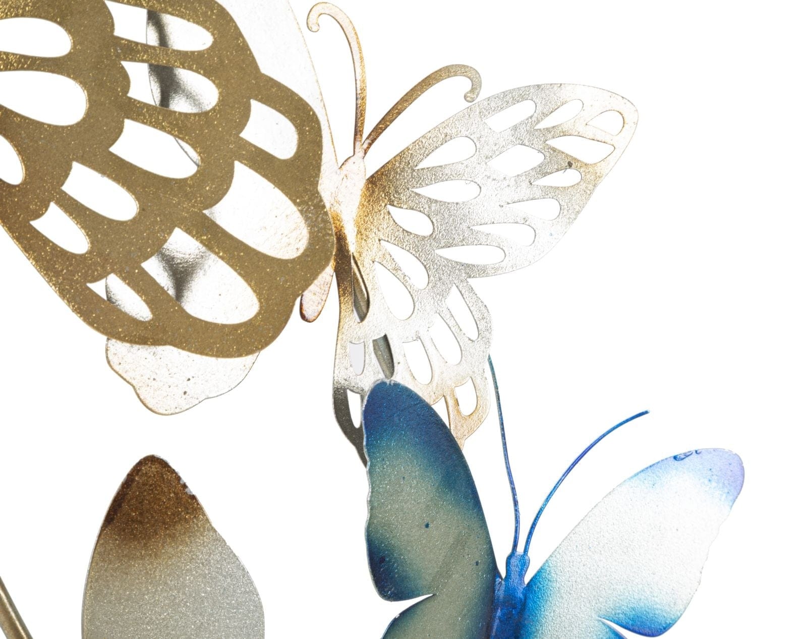 Pannello Da Muro Butterflies Oro/Celeste C cm 59,5x4x111,5 (3)