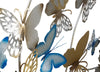 Pannello Da Muro Butterflies Oro/Celeste cm 132x3,5x95,5 (2)