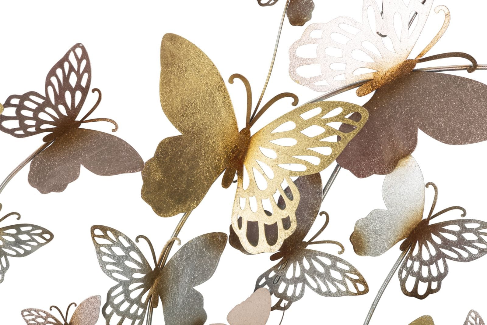 Pannello Da Muro Butterflies Oro/Rosa cm 132x3,5x95,5 (3)