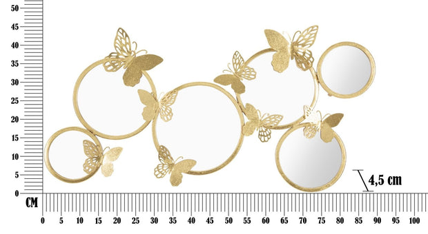 Pannello Da Muro Butterly Mirror cm 89,5x4,5x45,5 (5)