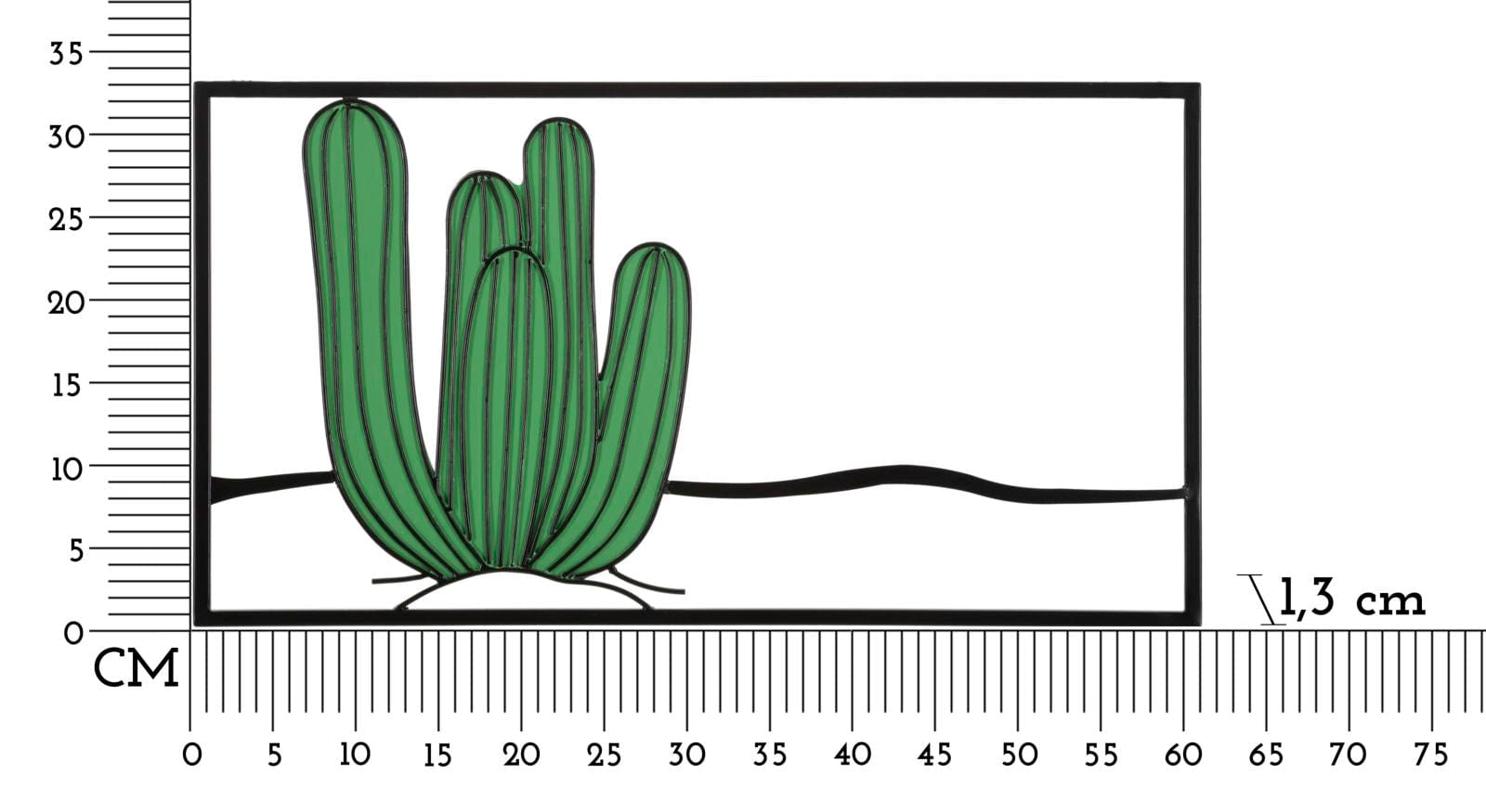 Pannello Da Muro Cactus cm 60x1,3x33 (5)